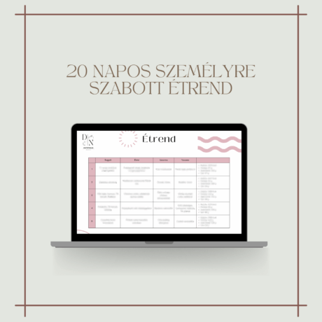 Személyre szabott étrend (20 nap)